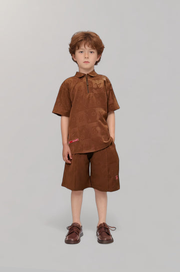 Hugbaby x LV Brown Half Sleeves